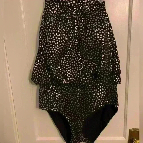 Swimsuits For All Gold and Black Blouson one piece Plus Size 26 - Picture 11 of 15